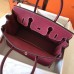 Hermes Birkin 30 Handmade Bag In Ruby Clemence Leather Hermes Birkin 30 Handmade Bag In Ruby Clemence Leather