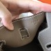 Hermes Birkin 30 Handmade Bag In Etain Clemence Leather