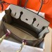 Hermes Birkin 30 Handmade Bag In Grey Clemence Leather
