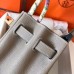 Hermes Birkin 30 Handmade Bag In Grey Clemence Leather