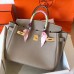 Hermes Birkin 30 Handmade Bag In Grey Clemence Leather