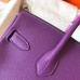 Hermes Birkin 30 Handmade Bag In Ultraviolet Clemence Leather Hermes Birkin 30 Handmade Bag In Ultraviolet Clemence Leather