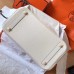 Hermes Birkin 30 Handmade Bag In White Clemence Leather Hermes Birkin 30 Handmade Bag In White Clemence Leather