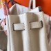 Hermes Birkin 30 Handmade Bag In White Clemence Leather Hermes Birkin 30 Handmade Bag In White Clemence Leather