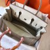 Hermes Birkin 30 Handmade Bag In White Clemence Leather Hermes Birkin 30 Handmade Bag In White Clemence Leather