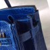 Hermes Birkin 30 Bag In Blue Electric Crocodile Niloticus Skin Hermes Birkin 30 Bag In Blue Electric Crocodile Niloticus Skin