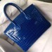 Hermes Birkin 30 Bag In Blue Electric Crocodile Niloticus Skin Hermes Birkin 30 Bag In Blue Electric Crocodile Niloticus Skin