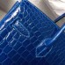 Hermes Birkin 30 Bag In Blue Electric Crocodile Niloticus Skin Hermes Birkin 30 Bag In Blue Electric Crocodile Niloticus Skin