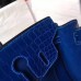 Hermes Birkin 30 Bag In Blue Electric Crocodile Niloticus Skin Hermes Birkin 30 Bag In Blue Electric Crocodile Niloticus Skin