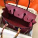 Hermes Birkin 30 Handmade Bag In Bordeaux Epsom Leather