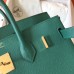 Hermes Birkin 30 Handmade Bag In Malachite Epsom Leather Hermes Birkin 30 Handmade Bag In Malachite Epsom Leather