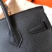 Hermes Birkin 30 Handmade Bag In Black Epsom Leather Hermes Birkin 30 Handmade Bag In Black Epsom Leather