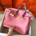 Hermes Birkin 30 Handmade Bag In Pink Epsom Leather Hermes Birkin 30 Handmade Bag In Pink Epsom Leather