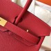 Hermes Birkin 30 Handmade Bag In Red Epsom Leather Hermes Birkin 30 Handmade Bag In Red Epsom Leather