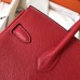 Hermes Birkin 30 Handmade Bag In Red Epsom Leather Hermes Birkin 30 Handmade Bag In Red Epsom Leather