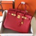 Hermes Birkin 30 Handmade Bag In Red Epsom Leather Hermes Birkin 30 Handmade Bag In Red Epsom Leather