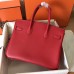 Hermes Birkin 30 Handmade Bag In Red Epsom Leather Hermes Birkin 30 Handmade Bag In Red Epsom Leather