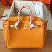 Hermes Birkin 30 Handmade Bag In Yellow Epsom Leather Hermes Birkin 30 Handmade Bag In Yellow Epsom Leather
