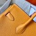 Hermes Birkin 30 Handmade Bag In Yellow Epsom Leather Hermes Birkin 30 Handmade Bag In Yellow Epsom Leather