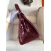 Hermes Birkin 30 Handmade Bag In Bordeaux Crocodile Niloticus Shiny Hermes Birkin 30 Handmade Bag In Bordeaux Crocodile Niloticus Shiny