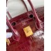 Hermes Birkin 30 Handmade Bag In Bordeaux Crocodile Niloticus Shiny Hermes Birkin 30 Handmade Bag In Bordeaux Crocodile Niloticus Shiny